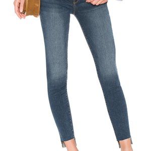 FRAME Le Skinny de Jeanne Raw Step Hem in Woodbine